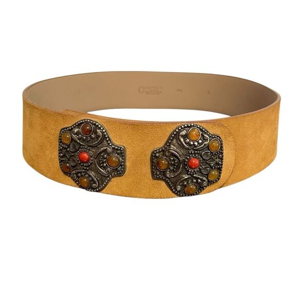 Brambilla Milano Made in Italy Western Leather Belt Large main image 6